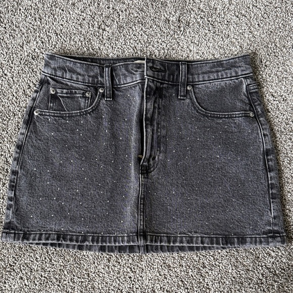 Abercrombie & Fitch Dresses & Skirts - Abercrombie & Fitch Dark Gray Denim Mini Skirt